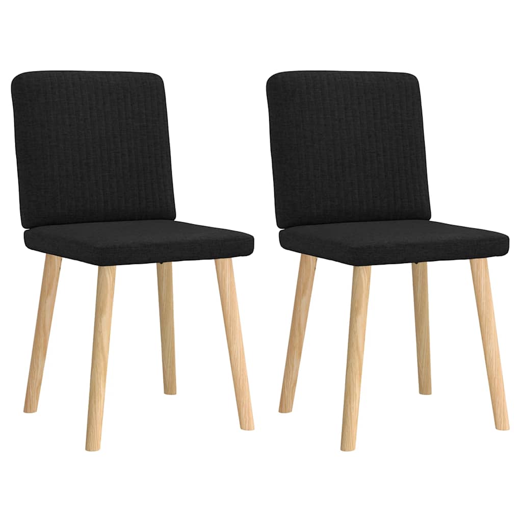 vidaXL Eetkamerstoelen 4 st stof lichtgrijs