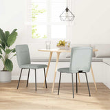 vidaXL Eetkamerstoelen 4 st fluweel lichtgrijs