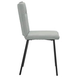 vidaXL Eetkamerstoelen 4 st fluweel lichtgrijs