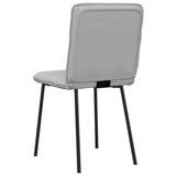 vidaXL Eetkamerstoelen 4 st fluweel lichtgrijs