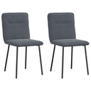 vidaXL Eetkamerstoelen 4 st fluweel lichtgrijs