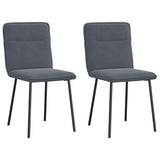 vidaXL Eetkamerstoelen 4 st fluweel lichtgrijs