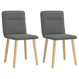 vidaXL Eetkamerstoelen 4 st stof lichtgrijs