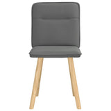 vidaXL Eetkamerstoelen 4 st stof lichtgrijs