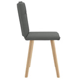 vidaXL Eetkamerstoelen 4 st stof lichtgrijs
