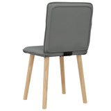 vidaXL Eetkamerstoelen 4 st stof lichtgrijs