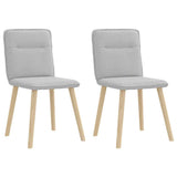 vidaXL Eetkamerstoelen 4 st stof lichtgrijs