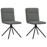 vidaXL Eetkamerstoelen 4 st stof lichtgrijs