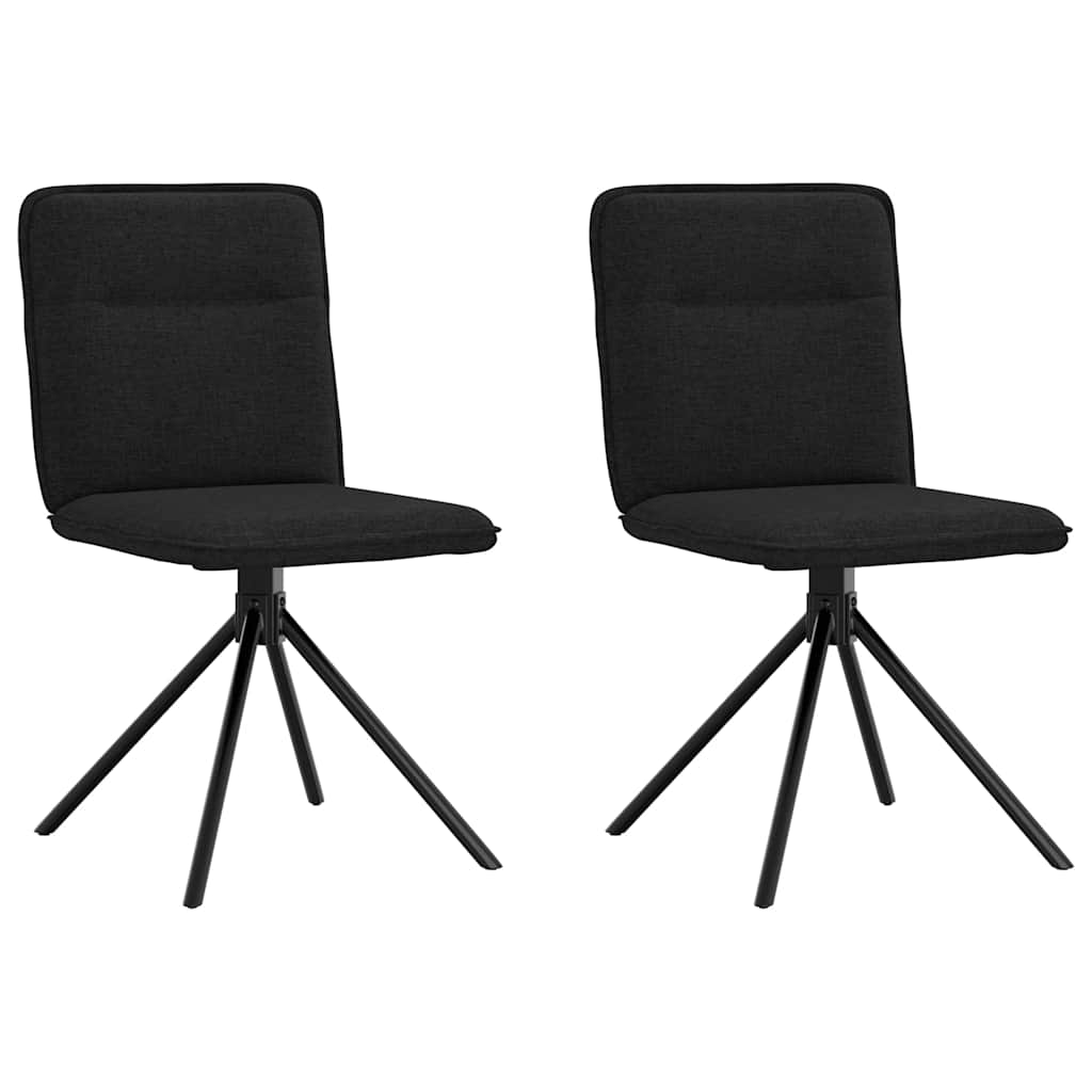 vidaXL Eetkamerstoelen 4 st stof lichtgrijs