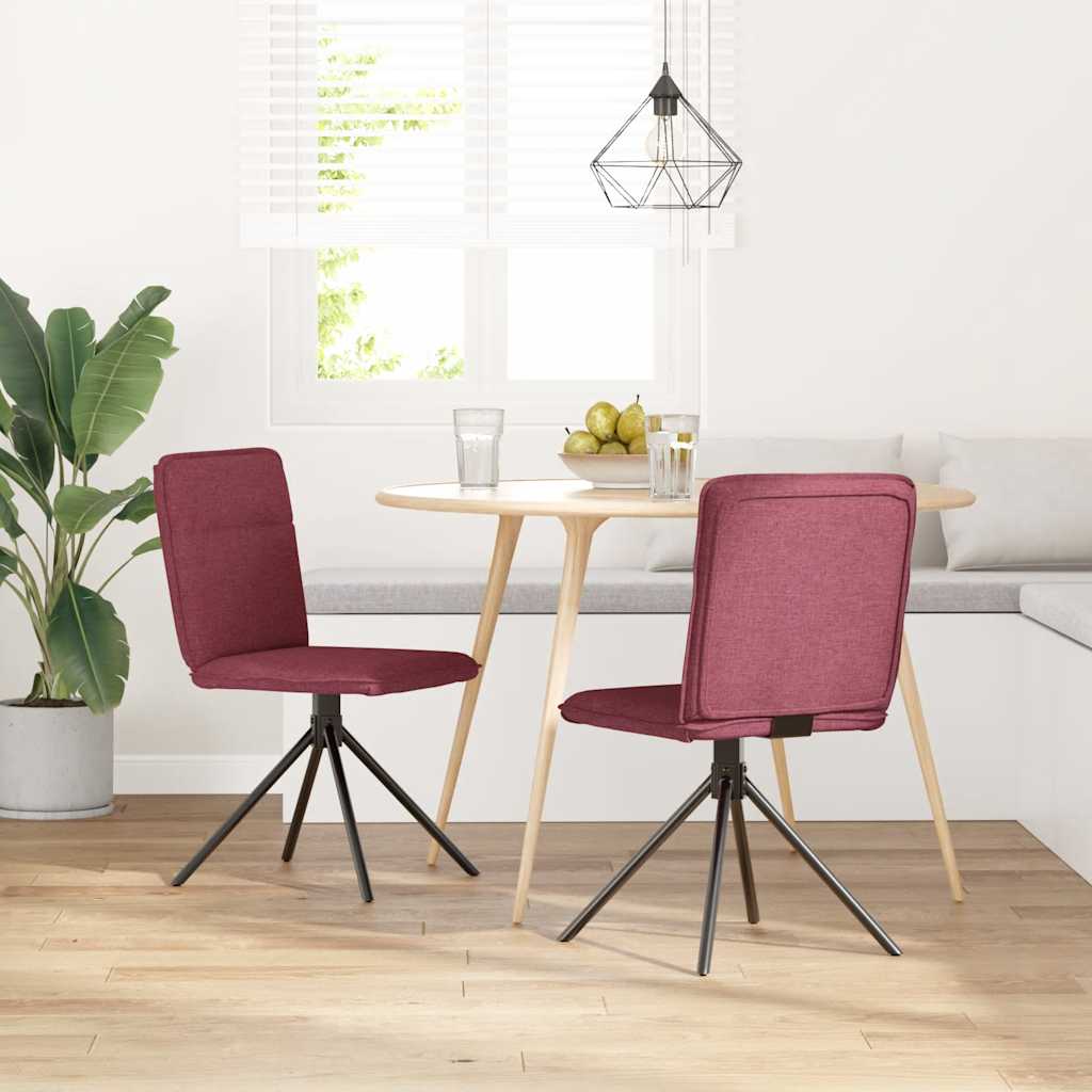 vidaXL Eetkamerstoelen 4 st stof lichtgrijs