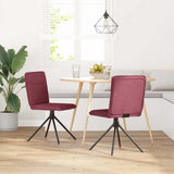 vidaXL Eetkamerstoelen 4 st stof lichtgrijs