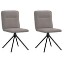 vidaXL Eetkamerstoelen 4 st stof lichtgrijs