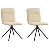 vidaXL Eetkamerstoelen 4 st stof lichtgrijs