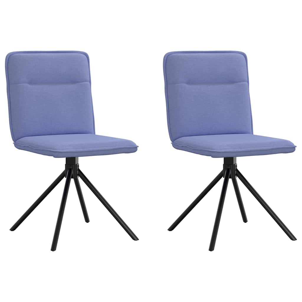 vidaXL Eetkamerstoelen 4 st stof lichtgrijs