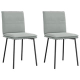 vidaXL Eetkamerstoelen 4 st fluweel lichtgrijs