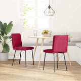 vidaXL Eetkamerstoelen 4 st fluweel lichtgrijs