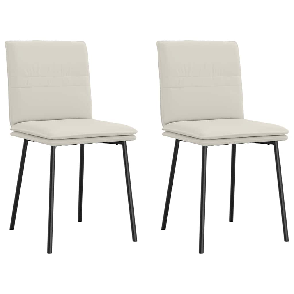 vidaXL Eetkamerstoelen 4 st fluweel lichtgrijs