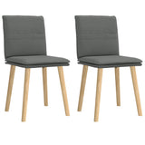 vidaXL Eetkamerstoelen 4 st stof lichtgrijs