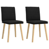 vidaXL Eetkamerstoelen 4 st stof lichtgrijs