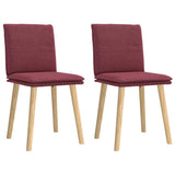 vidaXL Eetkamerstoelen 4 st stof lichtgrijs