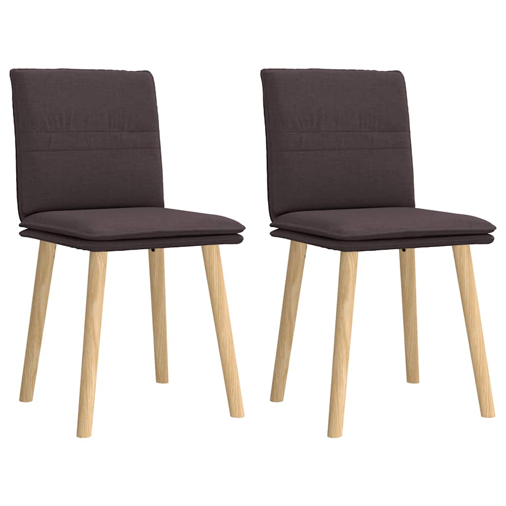 vidaXL Eetkamerstoelen 4 st stof lichtgrijs