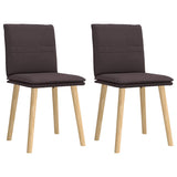 vidaXL Eetkamerstoelen 4 st stof lichtgrijs
