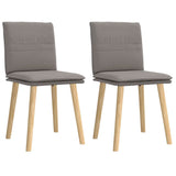 vidaXL Eetkamerstoelen 4 st stof lichtgrijs