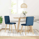 vidaXL Eetkamerstoelen 4 st stof lichtgrijs