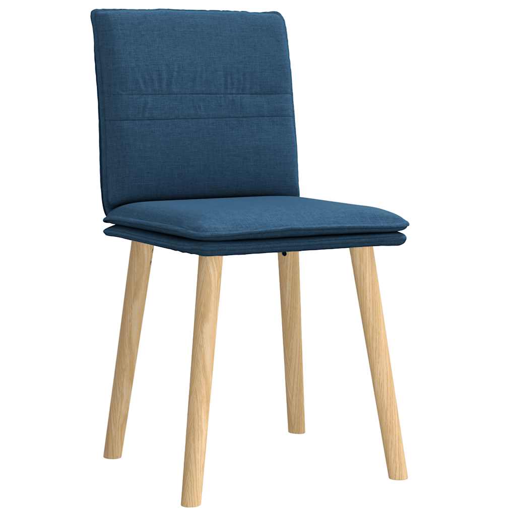 vidaXL Eetkamerstoelen 4 st stof lichtgrijs