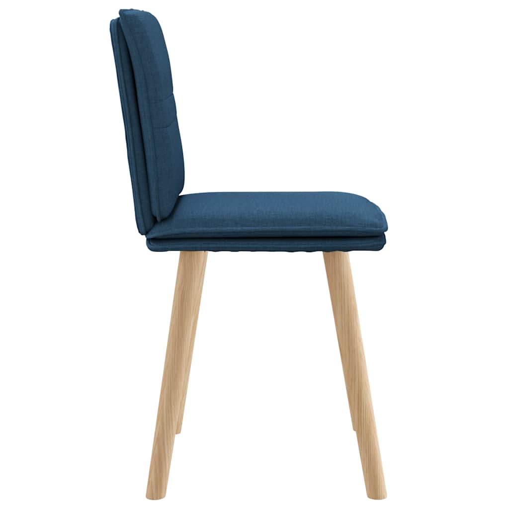 vidaXL Eetkamerstoelen 4 st stof lichtgrijs