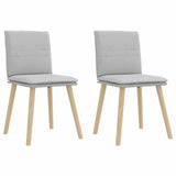 vidaXL Eetkamerstoelen 4 st stof lichtgrijs