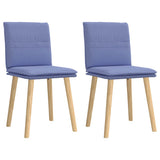 vidaXL Eetkamerstoelen 4 st stof lichtgrijs