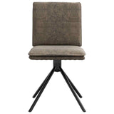 vidaXL Eetkamerstoelen 4 st kunstsuède bruin