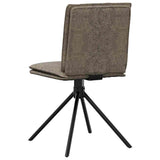 vidaXL Eetkamerstoelen 4 st kunstsuède bruin