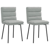 vidaXL Eetkamerstoelen 4 st fluweel lichtgrijs
