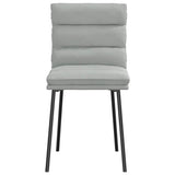 vidaXL Eetkamerstoelen 4 st fluweel lichtgrijs