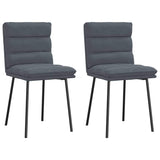 vidaXL Eetkamerstoelen 4 st fluweel lichtgrijs