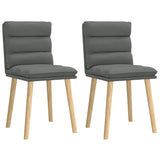 vidaXL Eetkamerstoelen 4 st stof lichtgrijs