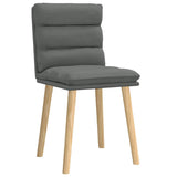 vidaXL Eetkamerstoelen 4 st stof lichtgrijs