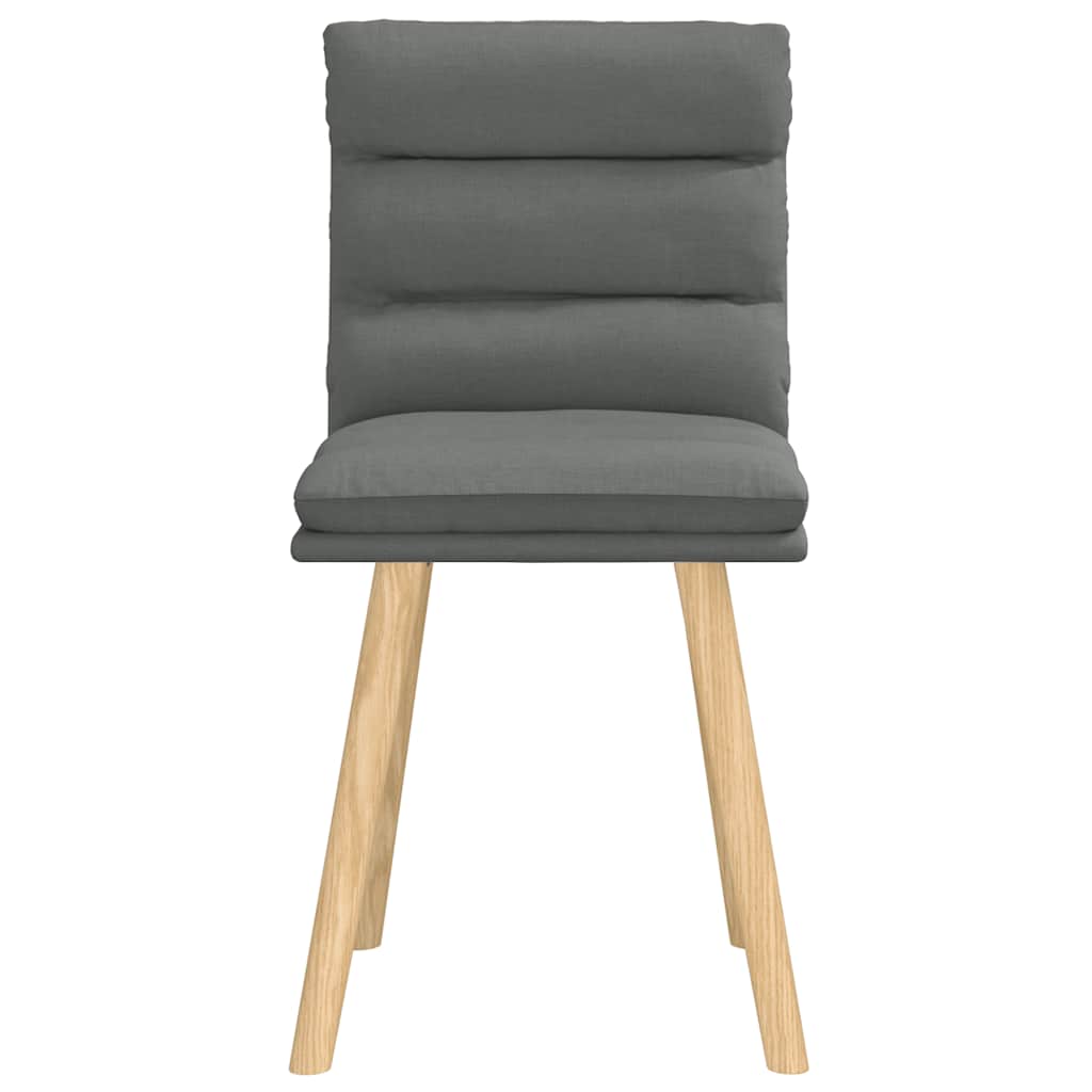 vidaXL Eetkamerstoelen 4 st stof lichtgrijs