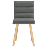 vidaXL Eetkamerstoelen 4 st stof lichtgrijs
