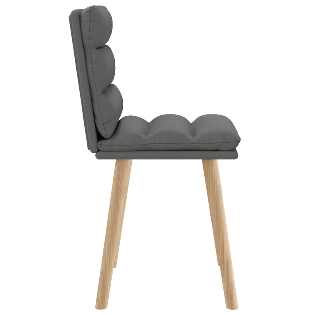 vidaXL Eetkamerstoelen 4 st stof lichtgrijs