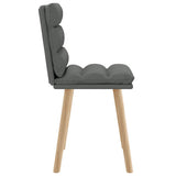 vidaXL Eetkamerstoelen 4 st stof lichtgrijs
