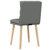 vidaXL Eetkamerstoelen 4 st stof lichtgrijs