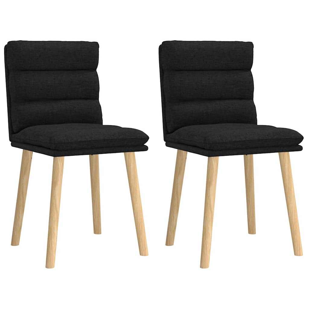 vidaXL Eetkamerstoelen 4 st stof lichtgrijs