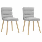 vidaXL Eetkamerstoelen 4 st stof lichtgrijs