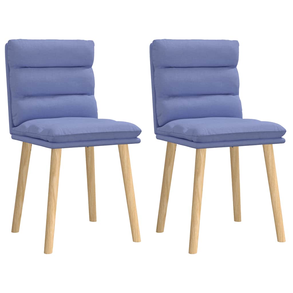 vidaXL Eetkamerstoelen 4 st stof lichtgrijs