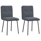vidaXL Eetkamerstoelen 4 st fluweel lichtgrijs