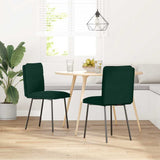 vidaXL Eetkamerstoelen 4 st fluweel lichtgrijs