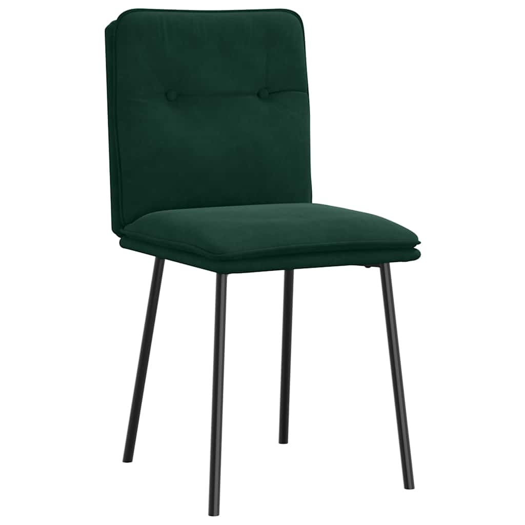 vidaXL Eetkamerstoelen 4 st fluweel lichtgrijs
